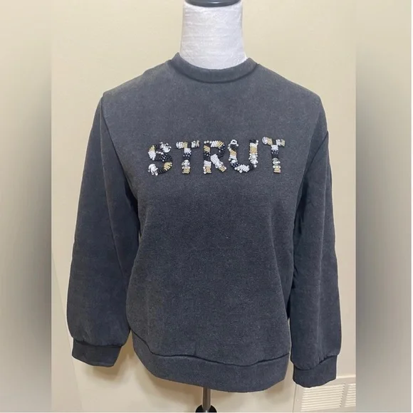 COPY - NWOT Embellished Detail Sweatshirt - Picture 2 of 2